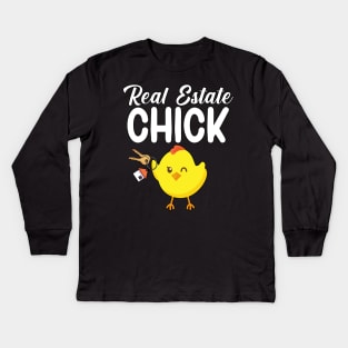 Real estate chick Kids Long Sleeve T-Shirt